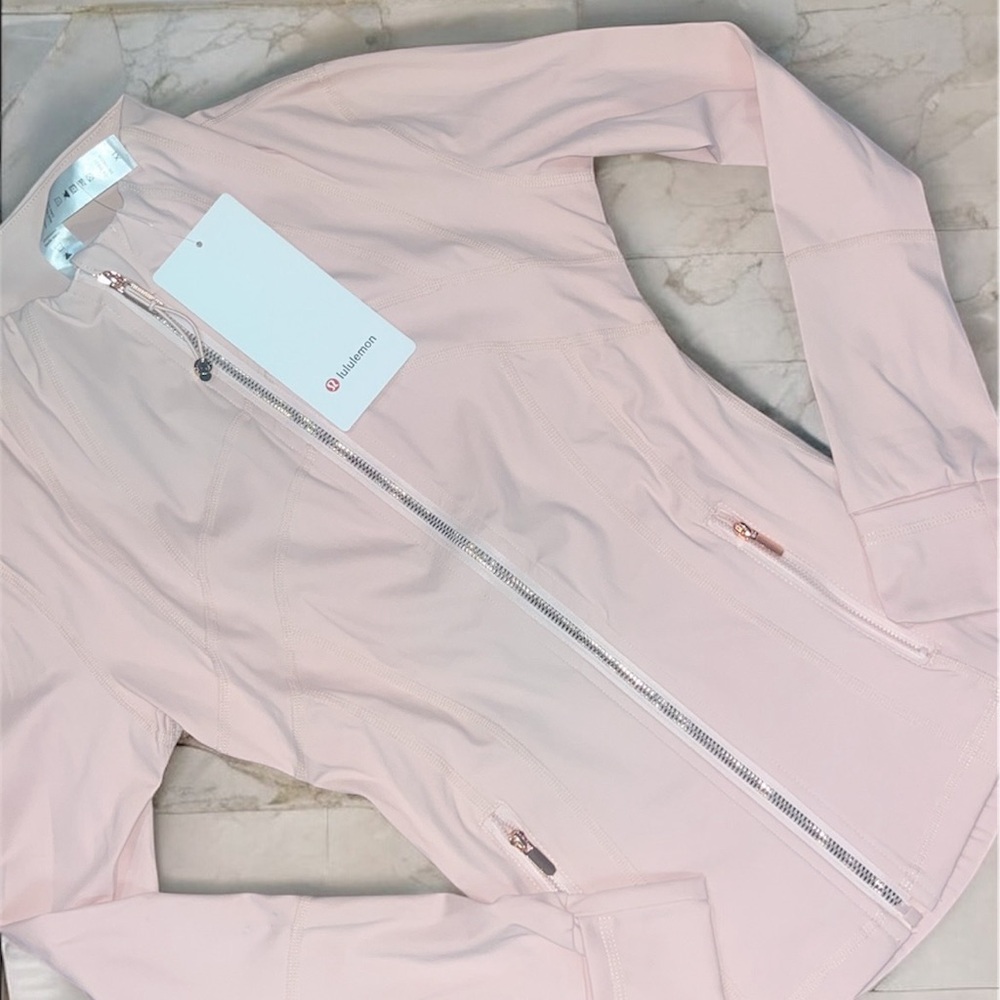 Lululemon Athletica Light Pink Bomber Jacket